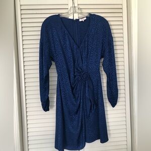 Parker Blue Long Sleeve Dress